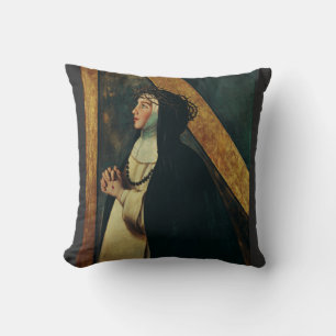 Saint Catherine of Siena by Juan Bautista Maino  Cushion
