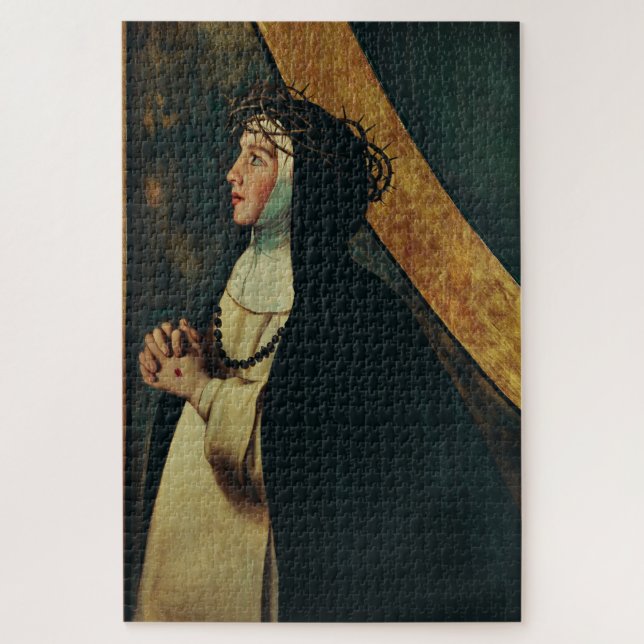 Saint Catherine of Siena by Juan Bautista Maino  Jigsaw Puzzle (Vertical)