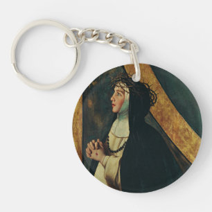 Saint Catherine of Siena by Juan Bautista Maino Key Ring