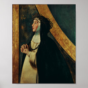 Saint Catherine of Siena by Juan Bautista Maino Poster