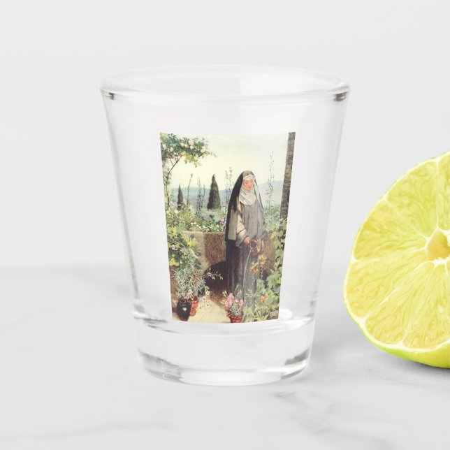 Saint Catherine of Siena Shot Glass (Front)