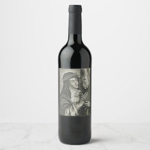 Saint Catherine of Siena Wine Label