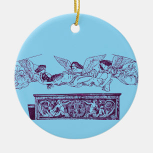Saint Catherine’s Body Carried by the Angels Ceramic Tree Decoration