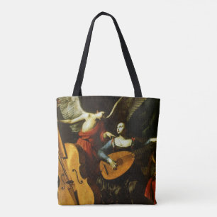 Saint Cecilia and the Angel by Carlo Saraceni Tote Bag