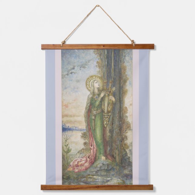 Saint Cecilia By Gustav Moreau Hanging Tapestry (Front)