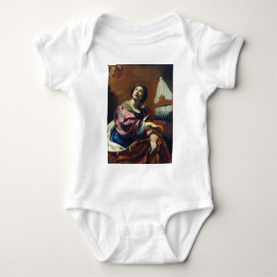 Saint Cecilia by Simon Vouet Baby Bodysuit