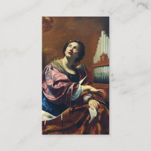 Saint Cecilia by Simon Vouet Enclosure Card