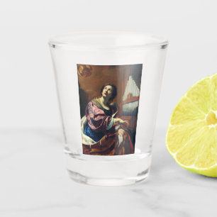 Saint Cecilia by Simon Vouet Shot Glass
