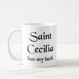 saint cecilia coffee mug