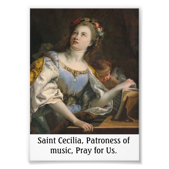Saint Cecilia Customisable Poster (Front)
