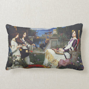 Saint Cecilia in the Garden Lumbar Cushion