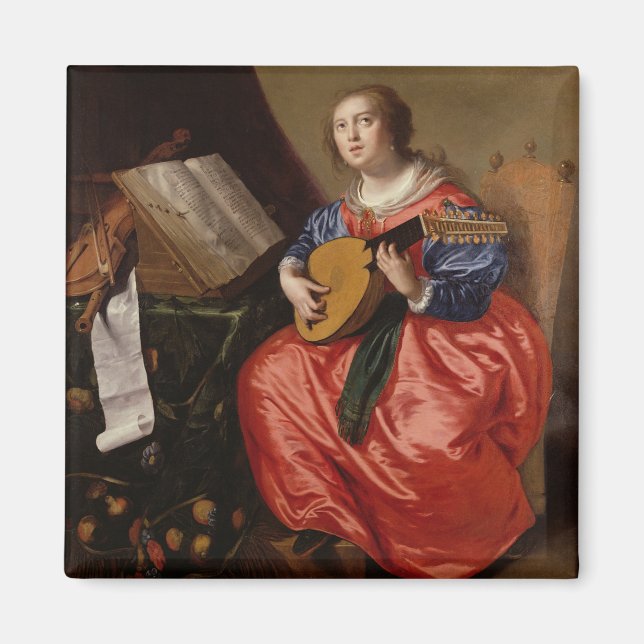 Saint Cecilia (oil on canvas) Magnet (Front)
