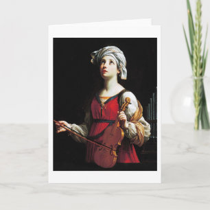 Saint Cecilia (St. Cecilia), Guido Reni Card