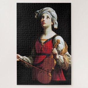 Saint Cecilia (St. Cecilia), Guido Reni Jigsaw Puzzle