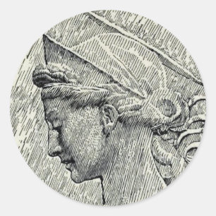 Saint Cecilia Virgin and martyr Classic Round Sticker