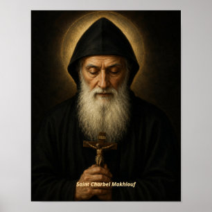 Saint Charbel Makhlouf Art Print