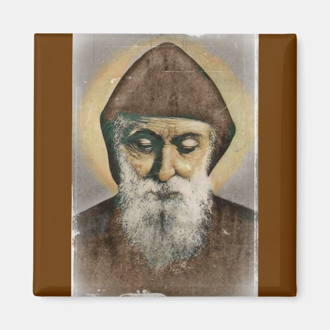Saint Charbel Portrait Magnet (Front)