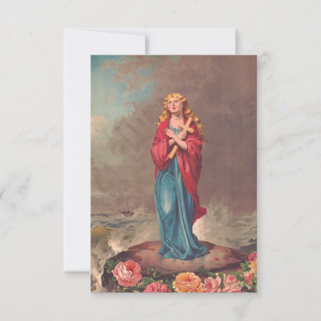 Saint Christina Of Bolsena Devotional Holy Card (Front)