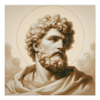 Saint Christopher Artwork Religious Protection Art Poster