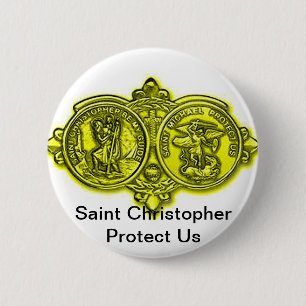 Saint Christopher Button