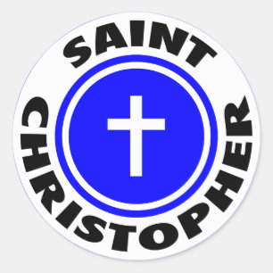 Saint Christopher Classic Round Sticker
