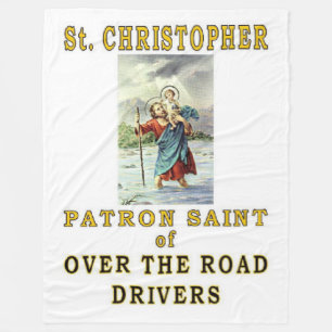 SAINT CHRISTOPHER FLEECE BLANKET