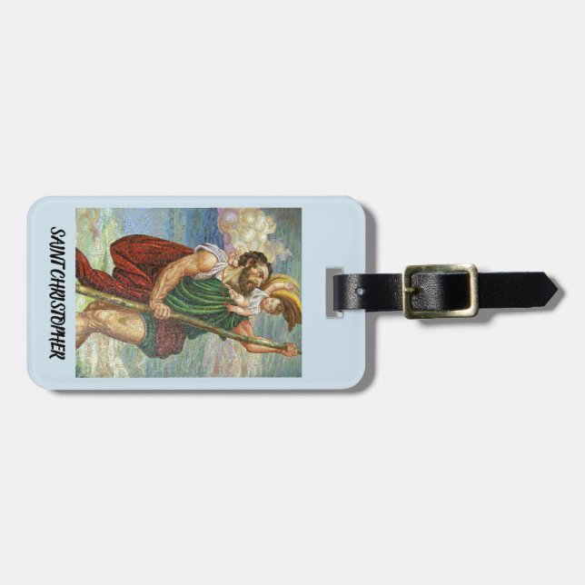 Saint Christopher Luggage Tag (Front Horizontal)