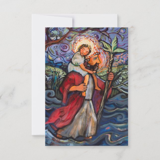 Saint Christopher Prayer Card (Front)