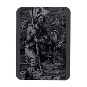 Saint Christopher venerated by Christians  Magnet