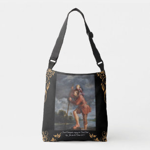Saint Christopher with infant Christ Crossbody Bag
