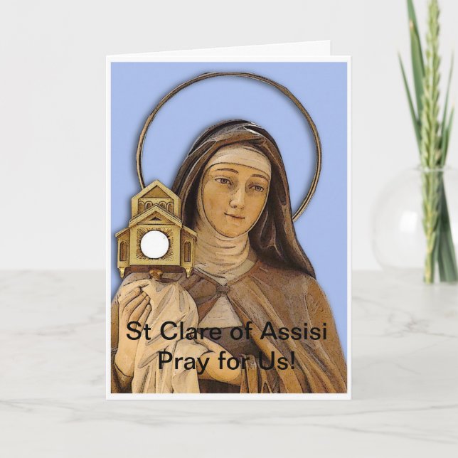 Saint Clare Assisi Card (Front)