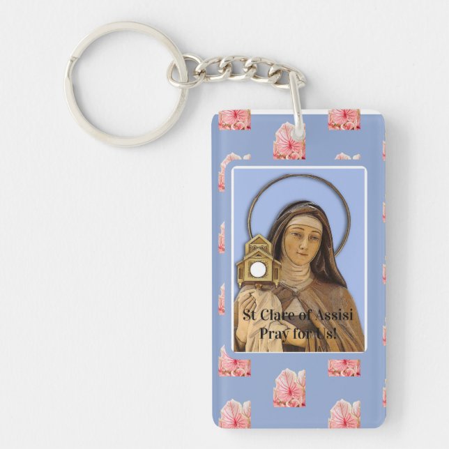 Saint Clare Assisi Key Ring (Front)