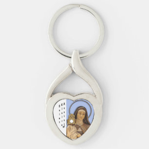 Saint Clare Assisi Key Ring