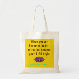 Saint Clare Assisi Tote Bag