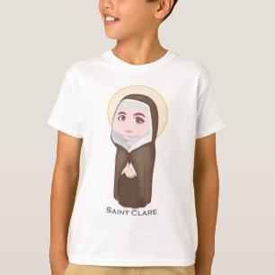 Saint Clare Cute Catholic T-Shirt