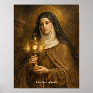 Saint Clare of Assisi Art Print