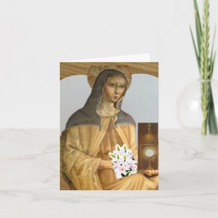 Saint Clare of Assisi Card
