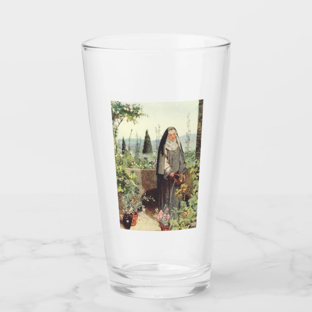 Saint Clare of Assisi: Patroness of Television Glass (Front)
