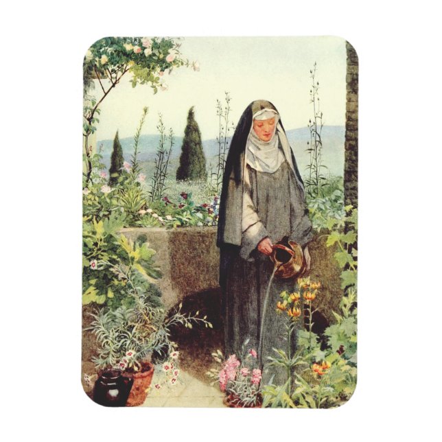 Saint Clare of Assisi: Patroness of Television Magnet (Vertical)