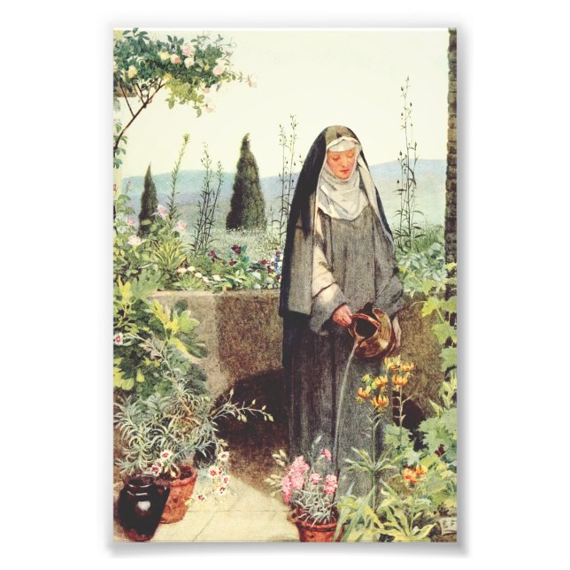 Saint Clare of Assisi: Patroness of Television Photo Print (Front)