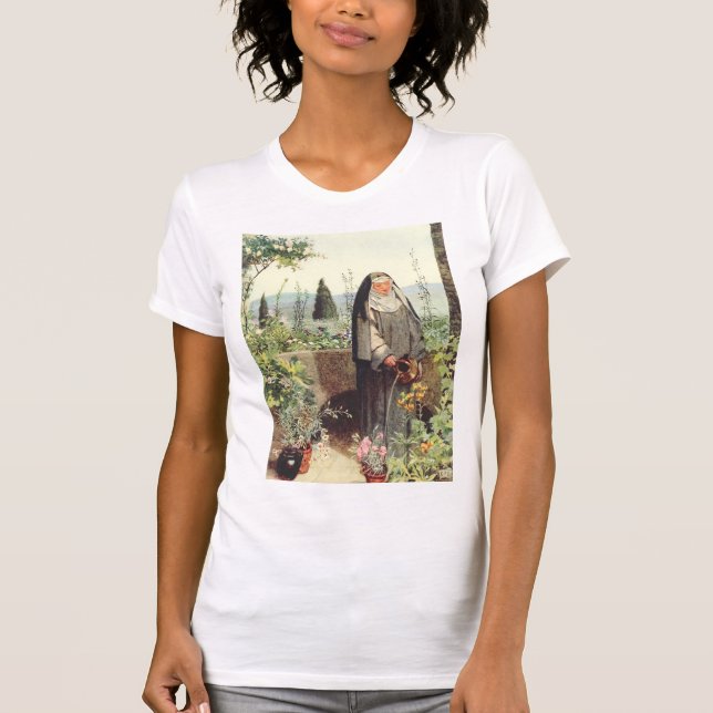 Saint Clare of Assisi: Patroness of Television T-Shirt (Front)