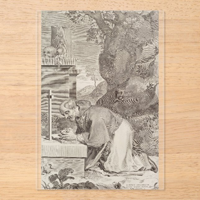 Saint Claude La Colombière Priest and Confessor Acrylic Invitations (Front)