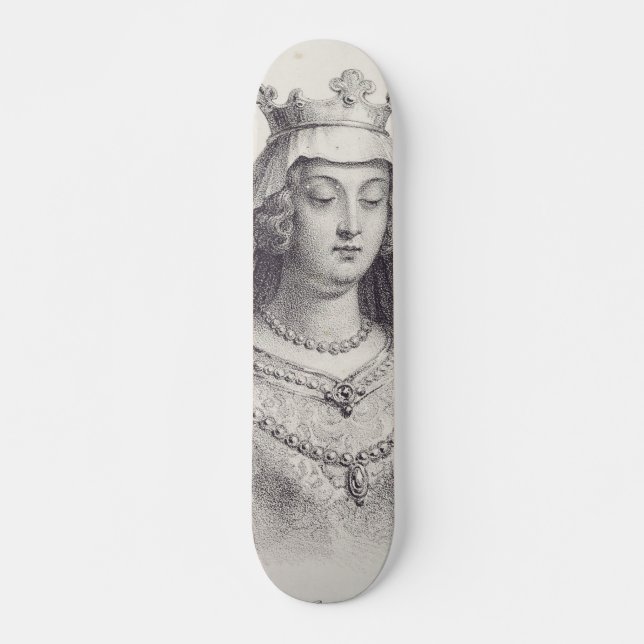 Saint Clotilde second wife of Clovis Skateboard (Front)