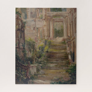Saint-Cloud Castle Ruins Stairs Jigsaw Puzzle