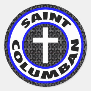 Saint Columban Classic Round Sticker