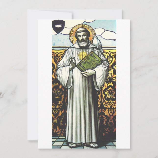 Saint Columbanus Irish missionary Invitation (Front)