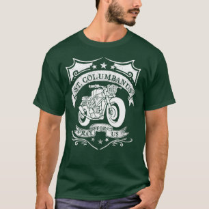 Saint Columbanus Patron of Motorcyclists Vintage M T-Shirt