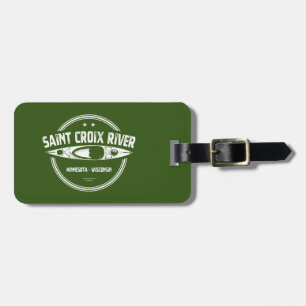 Saint Croix River Minnesota Wisconsin Kayaking Luggage Tag