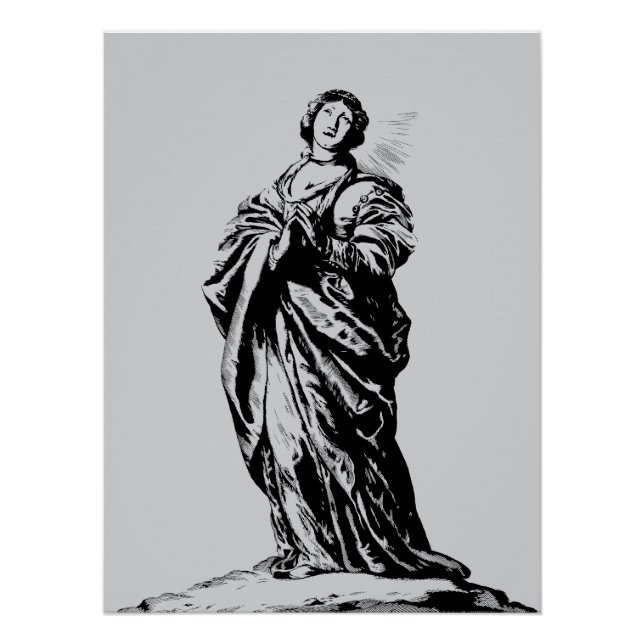 Saint Cunera of Rhenen virgin and martyr Poster (Front)