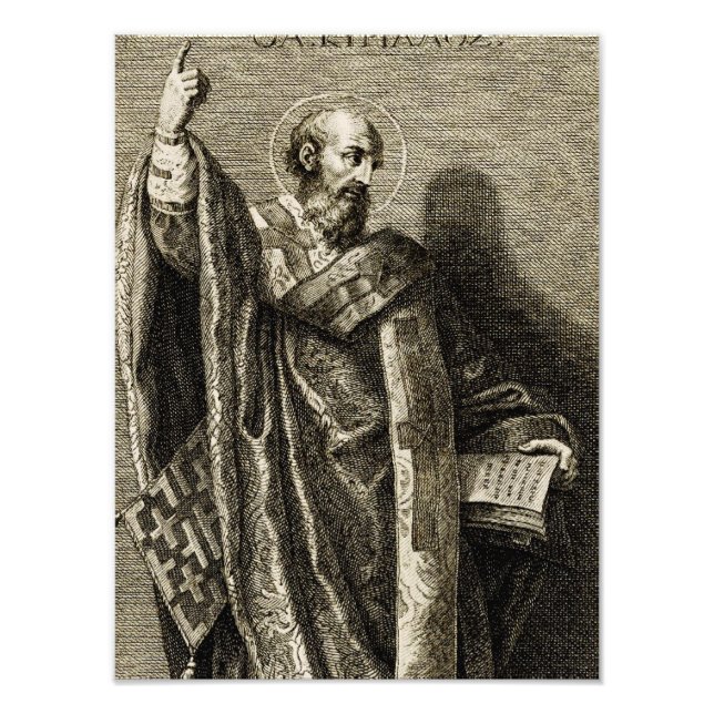 Saint Cyril of Jerusalem Confessor Photo Print (Front)
